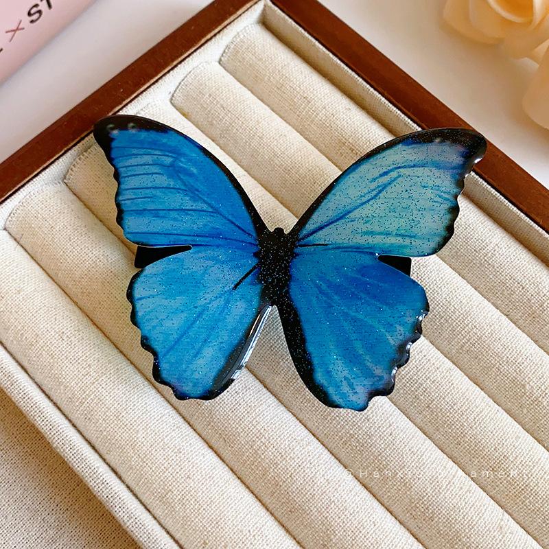 Forest Style Atmosphere Butterfly Hair Clip, Niche Temperament Design Duckbill Clip, Fashionable And Versatile Countryside Style Hair Accessory