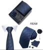 Herren Formale 8cm Krawatte Sechsteiliges Geschenkbox-Set für Bräutigam und Geschäftliche Anlässe