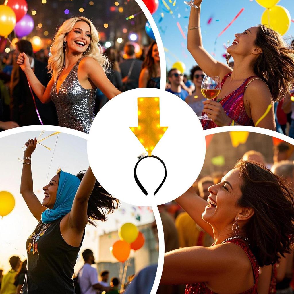 Oplichtend Pijl Hoofdband Festival Haar Hoepel LED Grappige Nieuwigheid Haar Hoepel voor Feest Spel Attributen & Carnaval Kostuum Accessoires