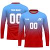 Men’s Long Sleeve Gradient Athletic Shirt, Lightweight Sports Top, Quick Dry Tee for Training, Running,