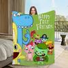 Cute cartoon art Happy T-Tree F-Friends Fliqpy Flannel warm comfort  soft plush blanket for sofa living room bedroom travel gift