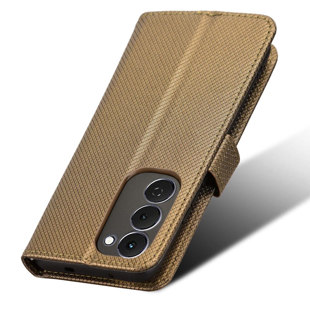 For TECNO Spark 40 Pro+ 4G Leather Wallet Case with Strap Diamond Texture Phone Cover