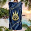 Asciugamano da Spiaggia Calcio Newcastle United Morbido Microfibra Asciugamano Estivo Asciugatura Rapida Assorbente per Spiaggia Piscina Viaggio