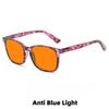 Large Frame Blue Light Blocking Glasses Night Vision Glasses for Night Driving Orange or Red Lenses Protection Plain Glasses