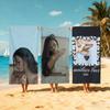 Singer Madison Beer Towel Large Quick-Drying Microfiber soft Beach Towel for Travel Fitness Sauna Bathing Camping