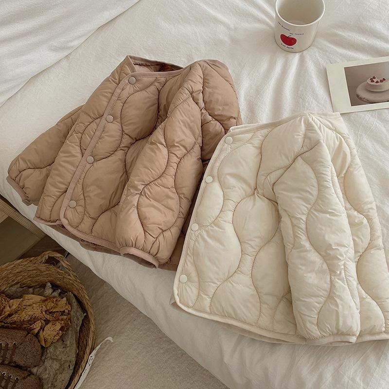 Îmbrăcăminte exterioară pentru copii Puf Băieți Fete Toamnă Iarnă Jachetă Caldă Paltoane Simple pentru Copii Rezistente la Vânt