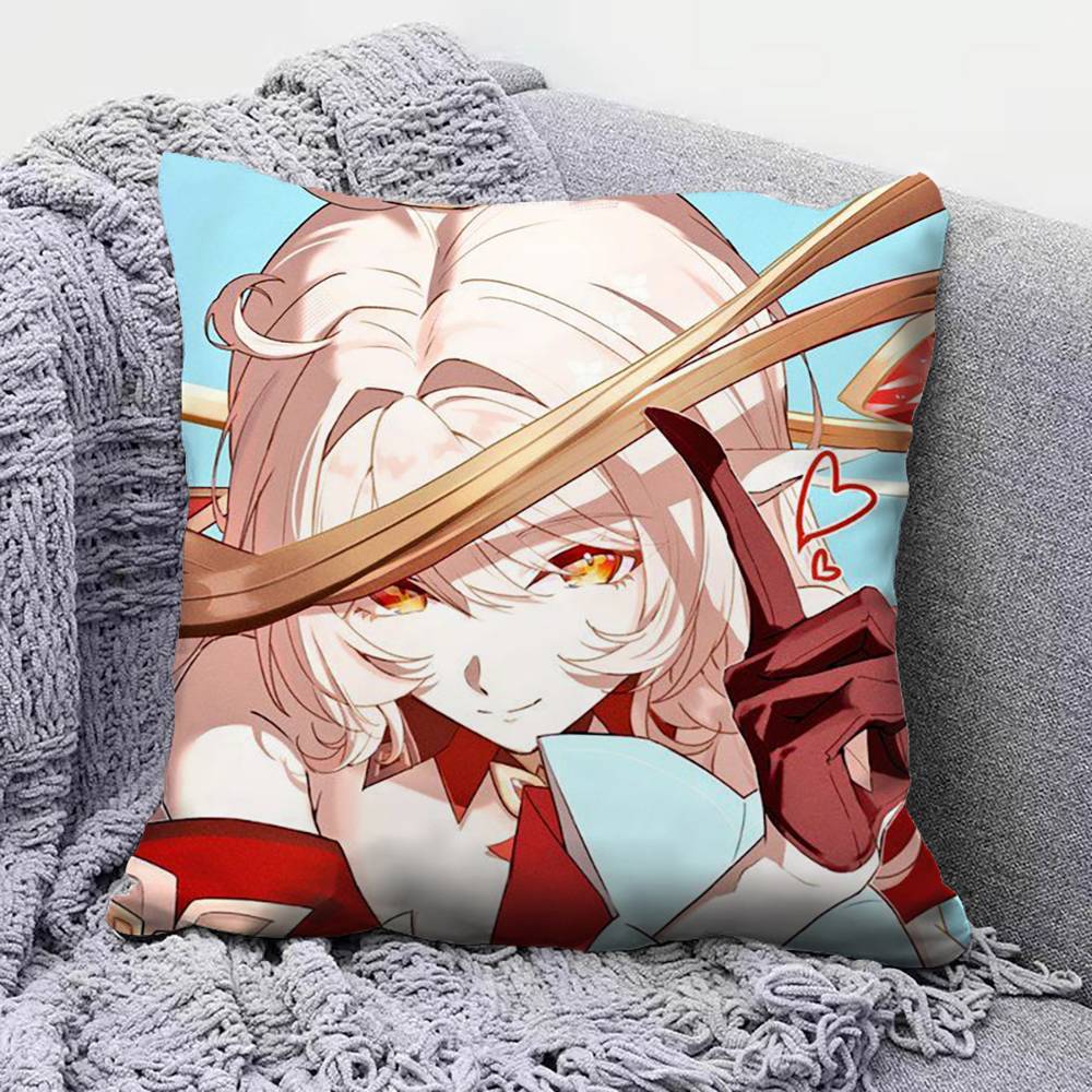 Genshin Impact Alice Pillow Covers Home Sofa Cushion Covers and Aecorative Custom