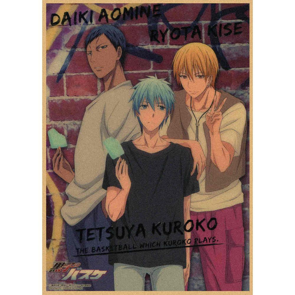 

Kuroko s Basketball Retro Kraft Poster Decorative Wall Art Mural 407 29.7X42cm (A3 size)