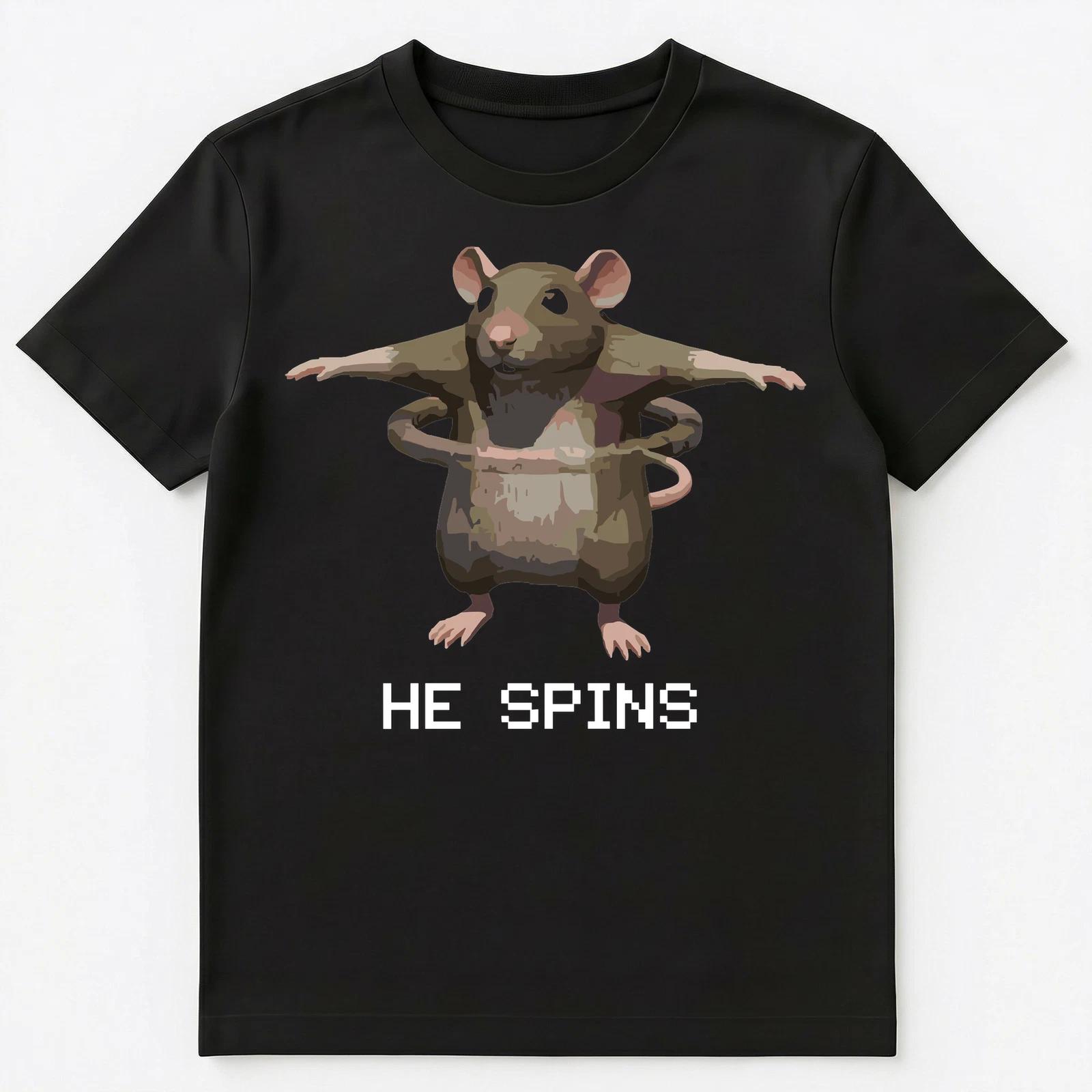 

Meme Enthusiast Spinning Rat Internet Culture Unisex T-Shirt S