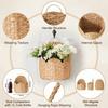 Gourd Grass Woven Storage Basket, Wall-mounted Basket, Woven Storage Basket, Wall-mounted Hand Basket, Living Room Entryway Wall Flower Basket