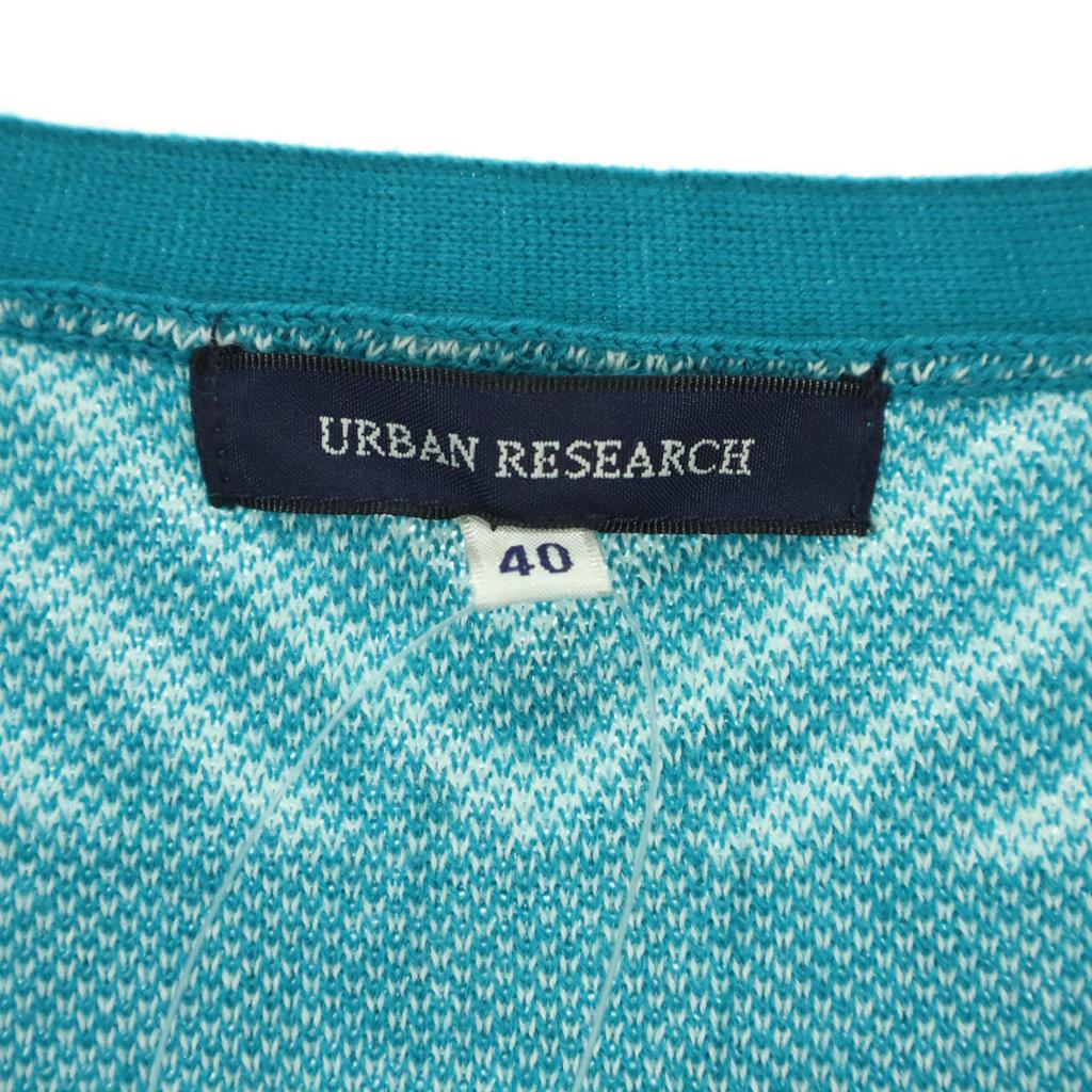 unused URBAN RESEARCH Jacquard Pattern Long sleeve V neck knit cardigan Men's Used