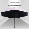 Hongye Three-Fold Pure Color Semi-Automatic Umbrella