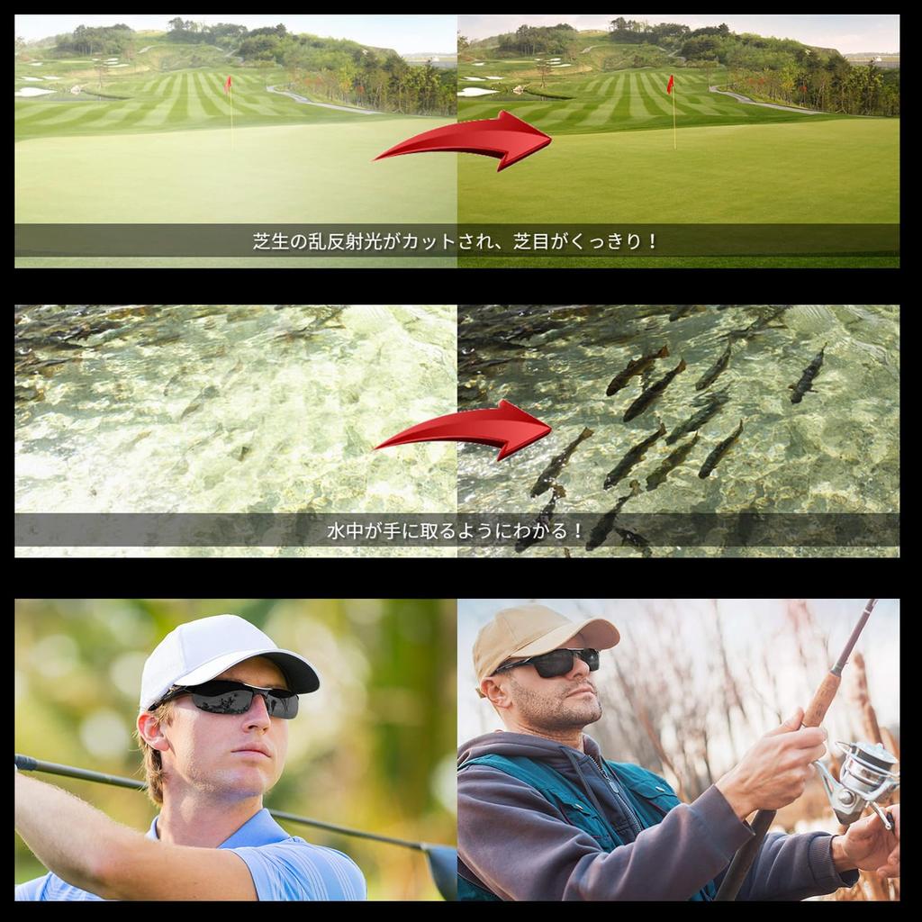 Photochromic Polarized Sunglasses Unisex Sports Sunglasses UV400 Protection for Outdoor [YAYGOD] [Ultra-lightweight/Aluminum-Magnesium Alloy] Fishing,