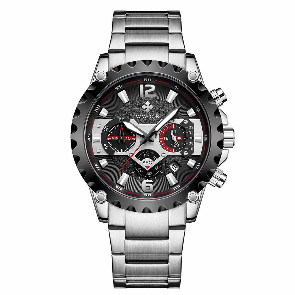Men's Waterproof Luminous Running Alarm Clock Watch