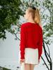 NITINA Cashmere Whole Garment V-Neck Rd