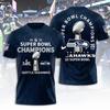 Seattle Seahawk 2025 Super 1Bowl LX Champions 3D Apparel Shirt S-5XL Style21