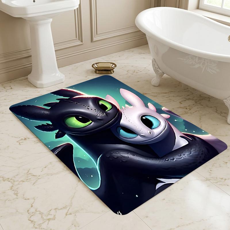 Dragon Love Living Room Nonslip Area Rug Soft Carpet For Bedroom Game Playroom Sofa Office Home Decor Doormat Christmas Gift C926496