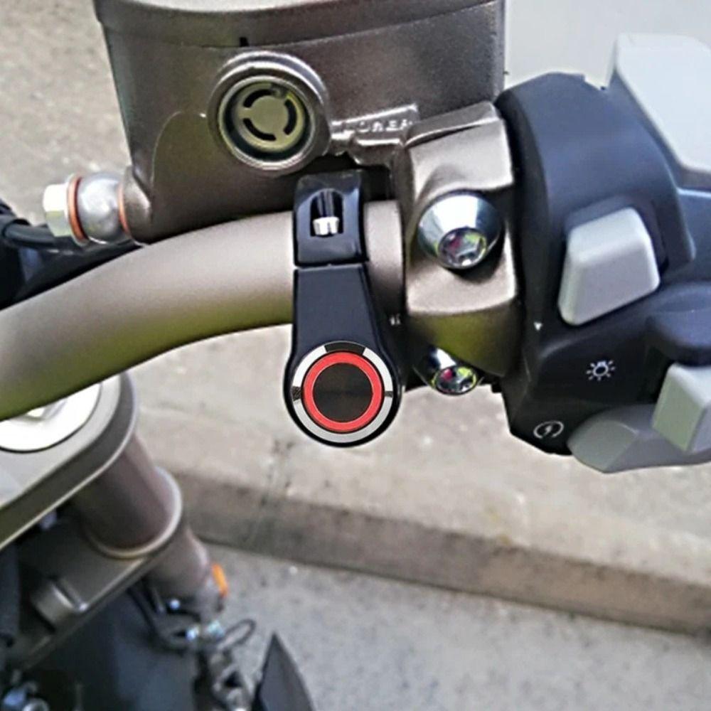 DC 12V Motorcycle Handlebar Switch Self-locking ON/OFF Light Push Button  Scooter Accessories