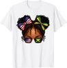 Half American and Jamaican Jamaica Independence Day Girls T-Shirt