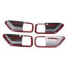 For Suzuki Vitara 2016 2017 2018 4Pcs Silver Chrome Car Interior Door Handle Bowl Decorative Cover Trim