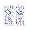 1Pack 2Sheets Temporary Tattoos for Women Men Face Body Art Blacklight Party Cosplay Body Stickers for Performance