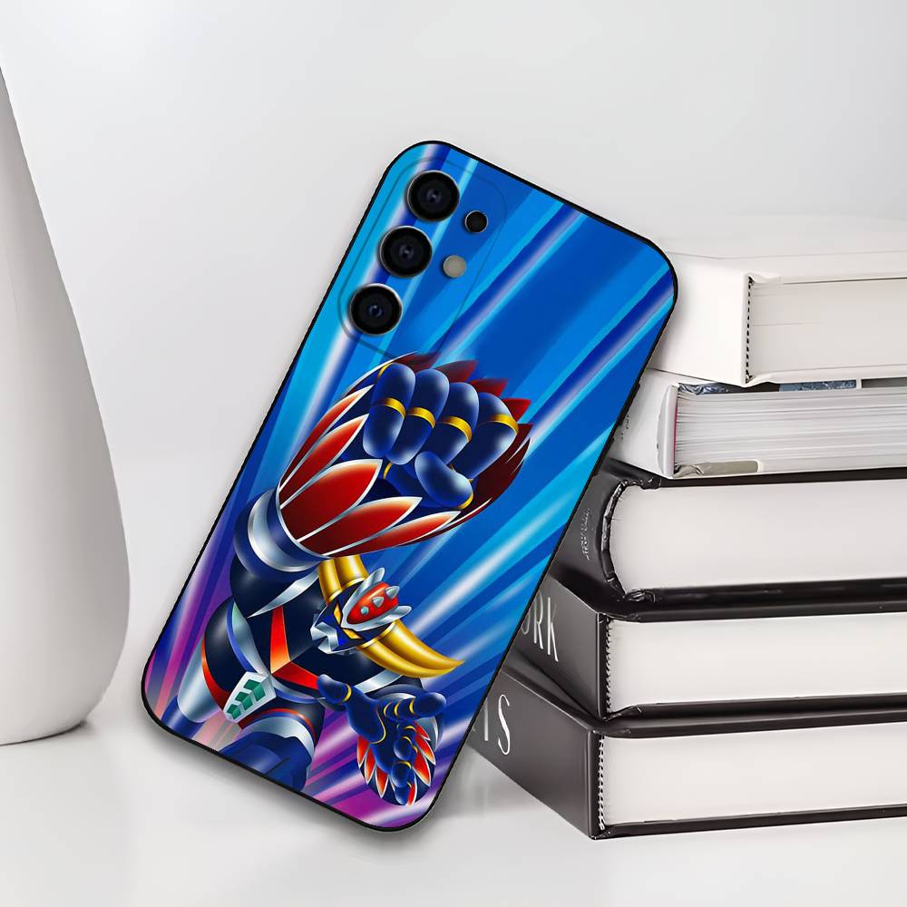 Soft Silicone Black Cover UFO R-Robot G-Goldorak Phone Case Compatible with Samsung S25 S24 S21 S22 S23 S30 Ultra S20 plus