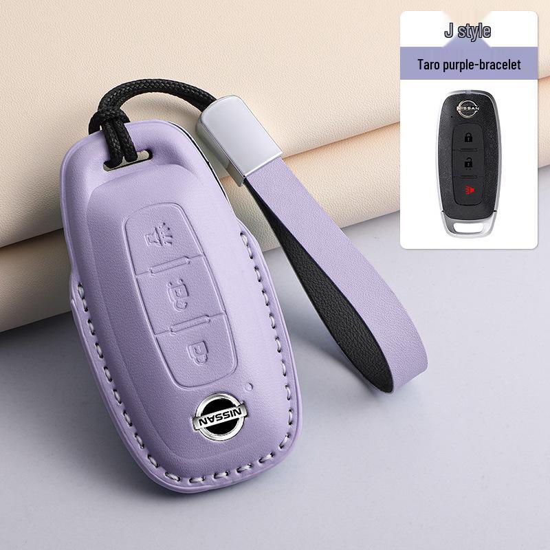 PU Key Case for 2023 Nissan Altima, 14th Gen Sylphy, Qashqai, X-Trail, Kicks, Murano, Tiida – Available in 3 Colors.