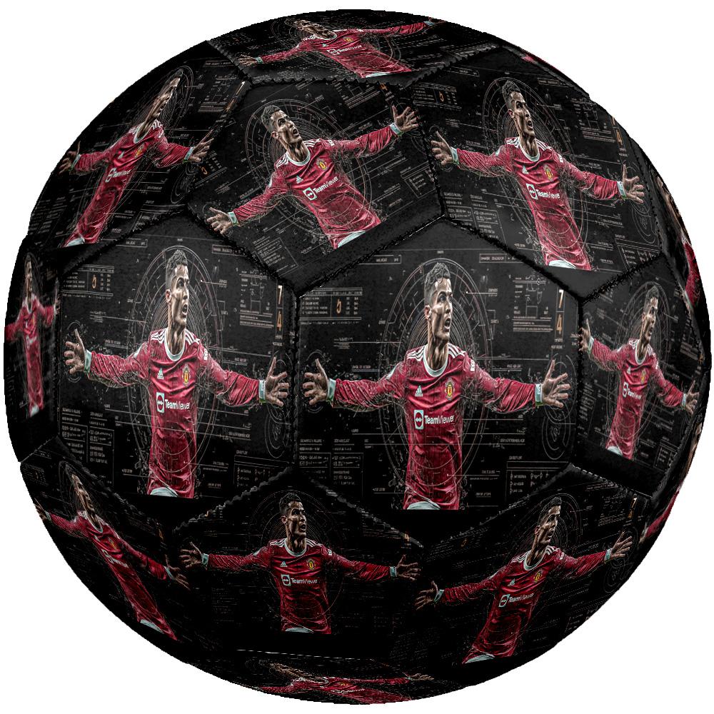 Ronaldo's Cr7 Football Legend Size 5 Soccer Football Machine Sewn Indoor/Outdoor Universal Football Perfect Gift for Sports Enthusiasts