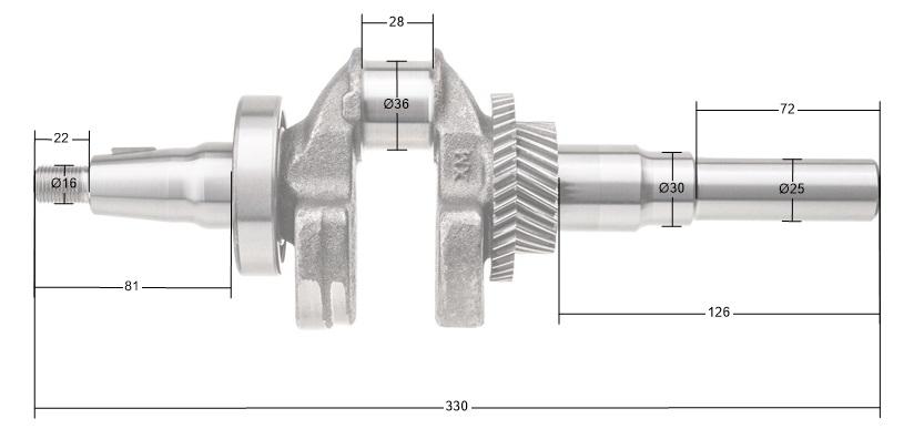 Wał Korbowy Rato Silnik R390 13300-Z100620-0000