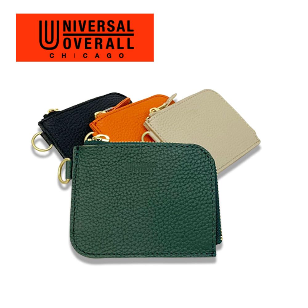 Universal Overall Leather Wallet (with D-Ring, Cowhide) [UV131AR] Wallet Engraved 76BEG