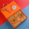 Persimmon Ruyi Tea Set Kung Fu Tea Set Ceramic Set Gift Box Gift Company Annual Meeting Staff Meeting Gift Set