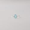 Sky Blue Topaz Gemstone 925 Sterling Silver Topaz Jewelry Proposal Ring For Women CZR-16-14