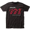 The Police Ghost In The Machine Pánské tričko Rock and rollová hudební skupina Tričko Černé
