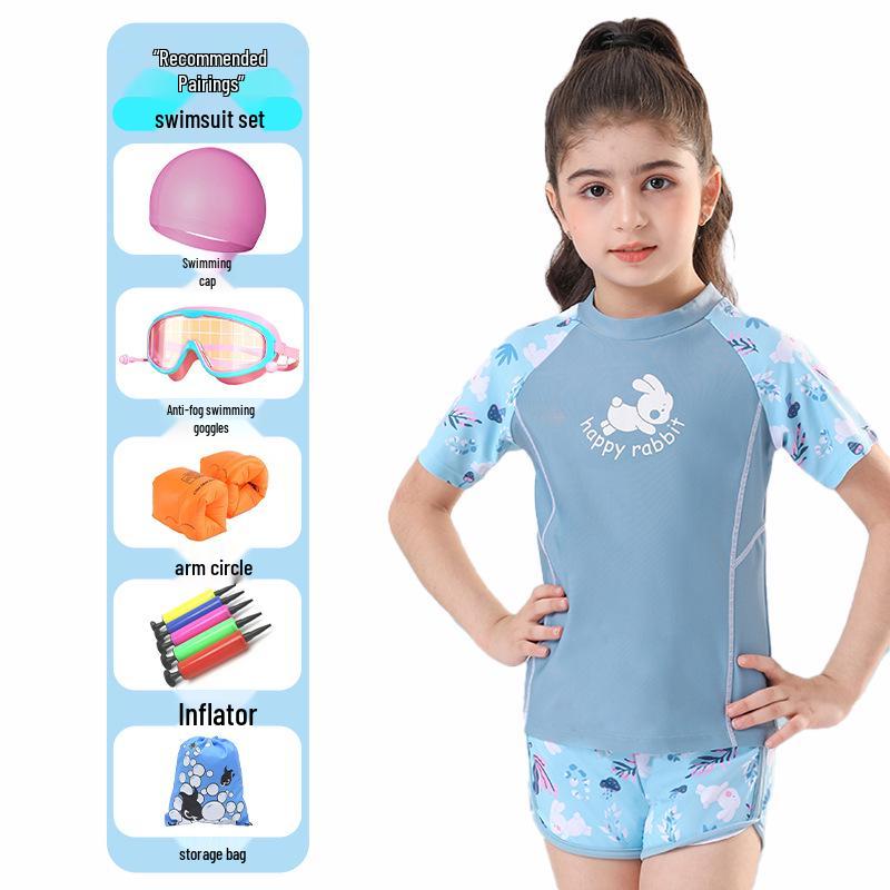 2024 Girls' Quick-Dry Two-Piece Swimsuit - Available In Small, Medium, Large Sizes