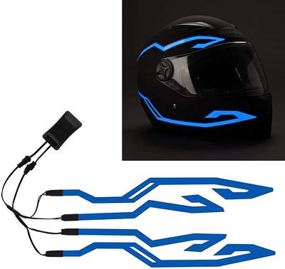 4 In 1 Motorcycle Helmet USB Light Night Riding Signal Helmet EL Light 3 Mode Led Helmet Light Strip Decoration Accessories Kit