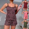 Women's Sleepwear, Fashionable Women's Suspender, Sexy Shorts, Home Wear, Contrasting Pajamas