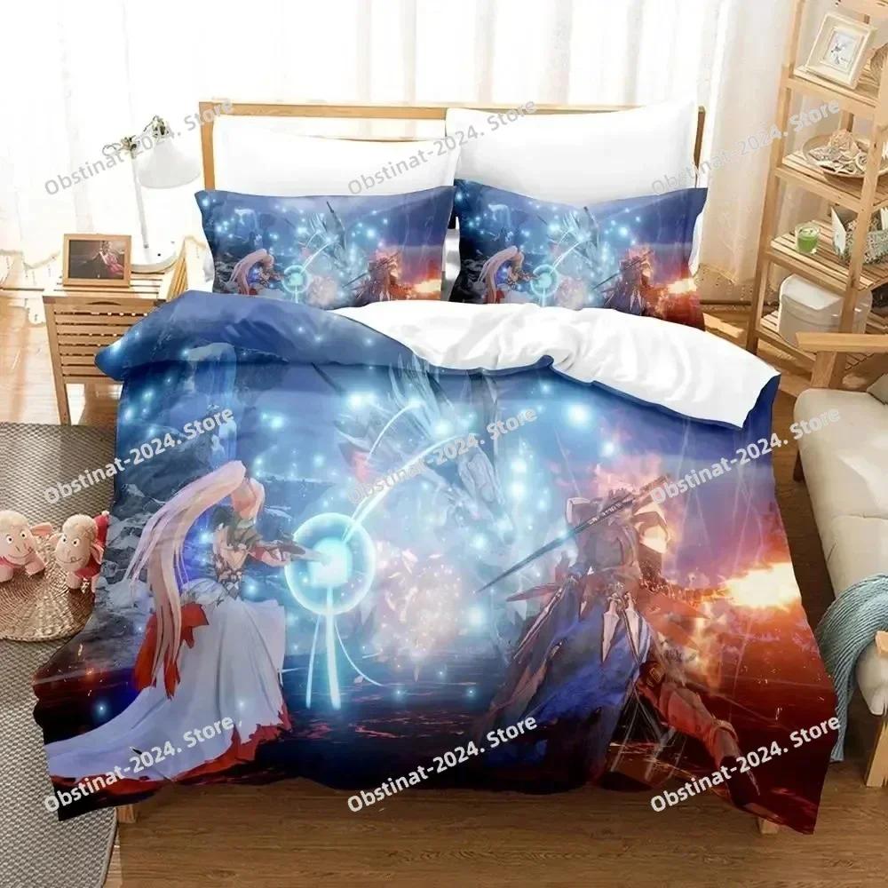 3D Print Game Tales of Arise Bedding Set Printed Comforter Quilt Bed Cover Duvet Cover Pillow Case 3 Pieces Sets Kids Adult Size