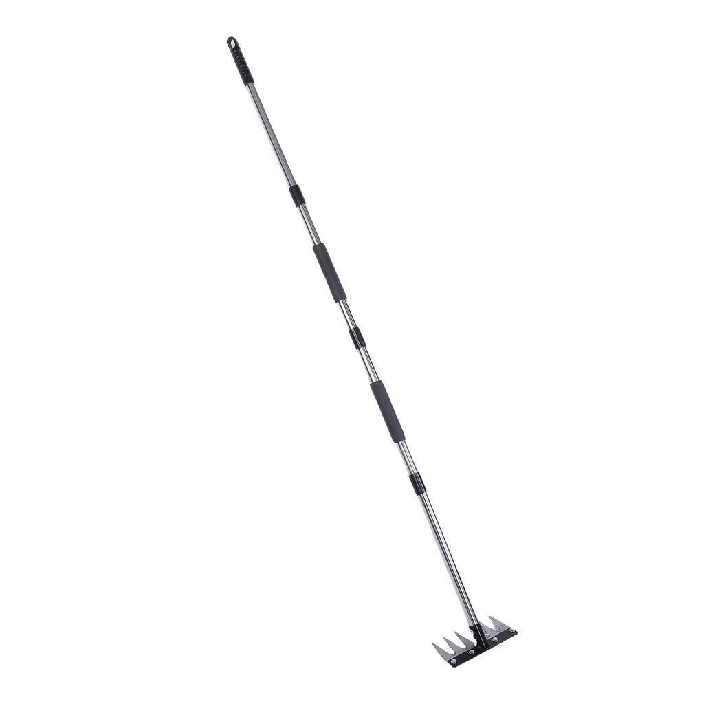 Heavy Duty Iron Ing Rake with Handle Garden Rake Tool for Removing S Loosening Soil Cleaning Flow Beds