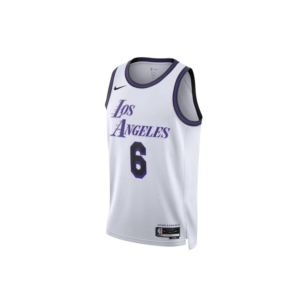 Nike LeBron James L.A. Lakers Dri-FIT Jersey White Unisex Streetwear DO9597-101