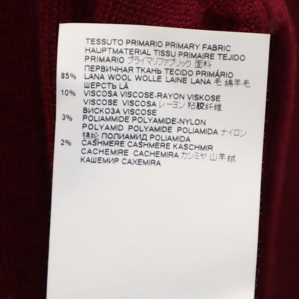 DSQUARED2 wool blend Long sleeve sweater XS Bordeaux Men's Used