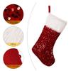 Sparkling Sequin Xmas Sock Sack Gift Bag for Tree Decoration Christmas Ornament