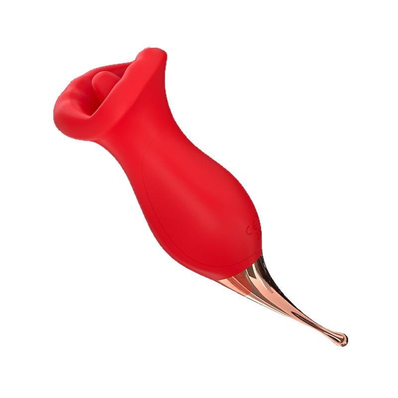 International Adult Erotic Female Massager Vibrator with Sucking and Licking Functions