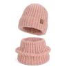Winter Hat Scarf Set Women's Outdoor Velvet Warm Knitted Hat Ear Protection Head Wool Hat