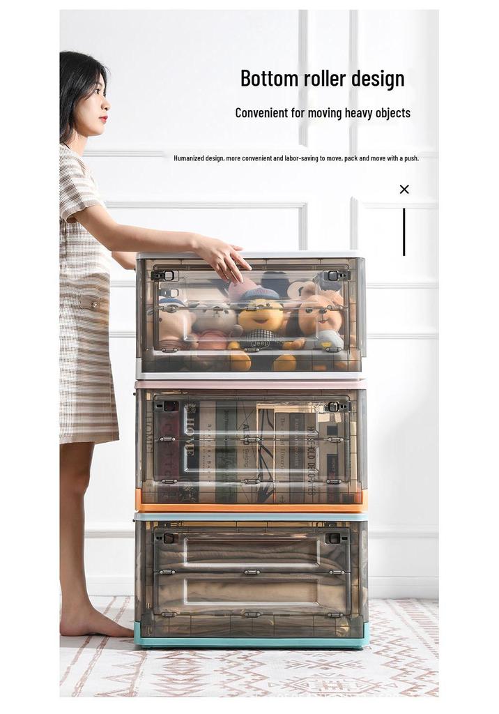 Extra Large Multifunctional Folding Storage Box with Lid