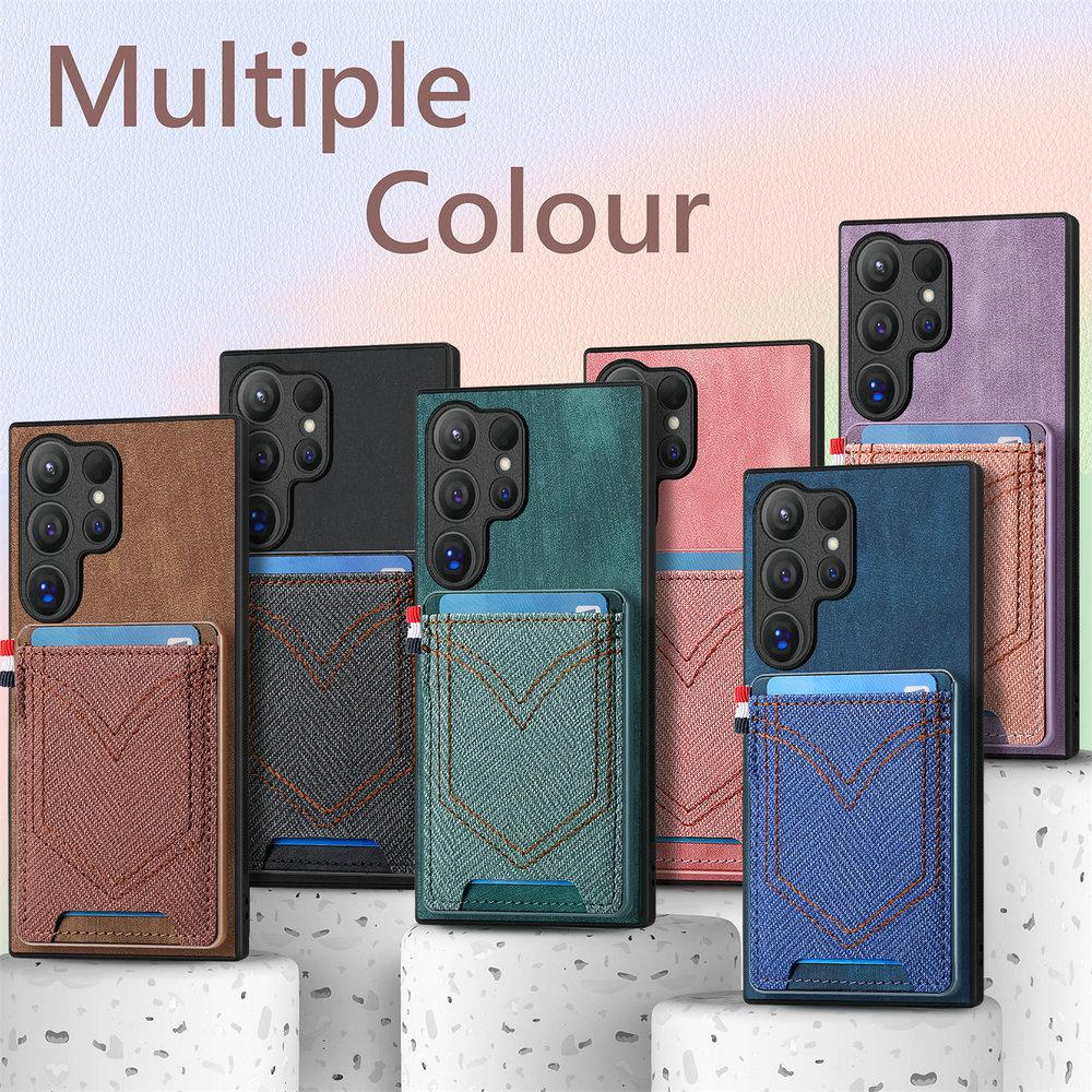 For Samsung Galaxy S26 Ultra Luxury Cover Magnetic Leather Back Panel Samsung S25 Plus S 25 Edge S25 FE Card Pocket Cover Etui