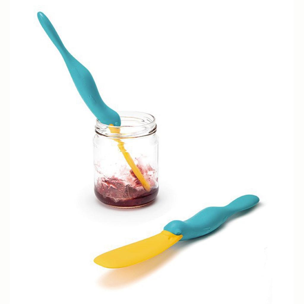 Simpatiche anatre Barattolo per condimento Raschietto in silicone Applicatore per pane e burro Spatola per marmellata Spatola per formaggio Spalmatore per pane e burro Gadget da cucina