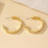 Geometric Circle Earrings: Trendy Cold-Style Ear Studs for Women with Unique Design
