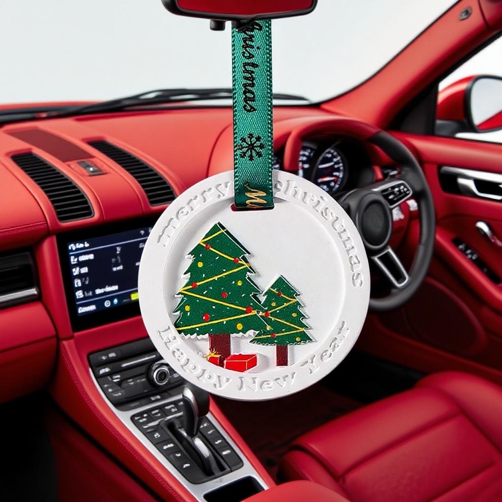 Car pendants Christmas, scented plaster sheets, Christmas gifts car pendants Christmas trees, indoor incense, wardrobe fragrance