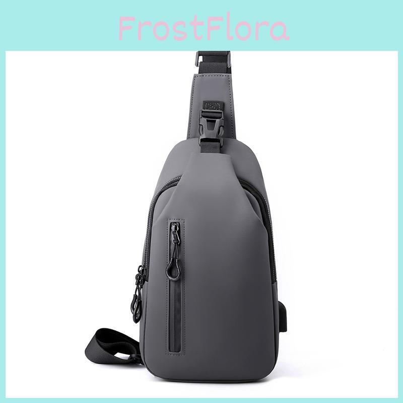Mens Leather Material Crossbody Bag With Waterproof Design For Daily Use