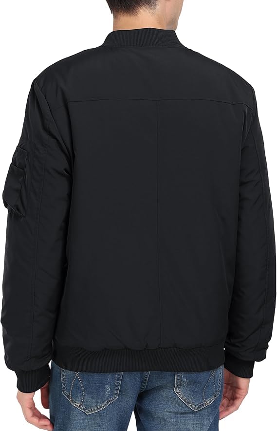MoFiz Bomber Warm Military Flight Padded Casual Slim Fit Stadium Plus Sizes Men's Jacket, Jacket, Jacket, Available, Fall/Winter